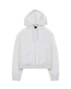 Grey Zip Track Hoodie