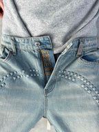Pyramid Embossed Denim