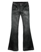Juicy x Racer Waxed Flared Denim