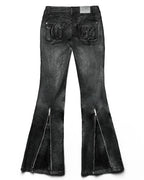 Juicy x Racer Waxed Flared Denim