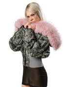 Juicy x Racer Camo Fitted Bomber