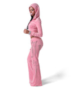 Juicy x Racer Pink Velour Pants