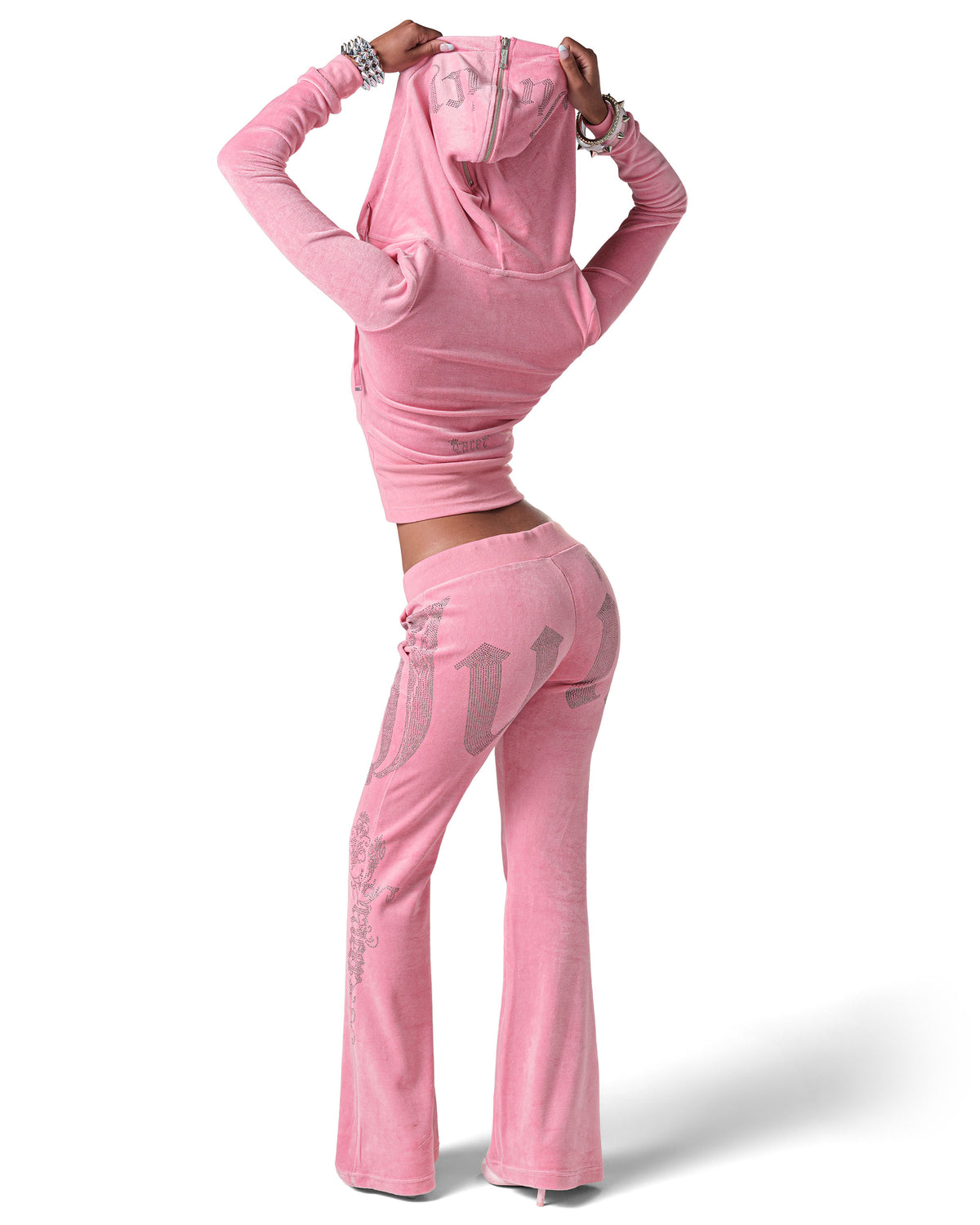 Juicy x Racer Pink Velour Pants