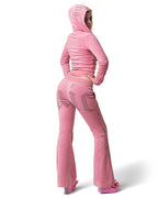 Juicy x Racer Pink Velour Pants