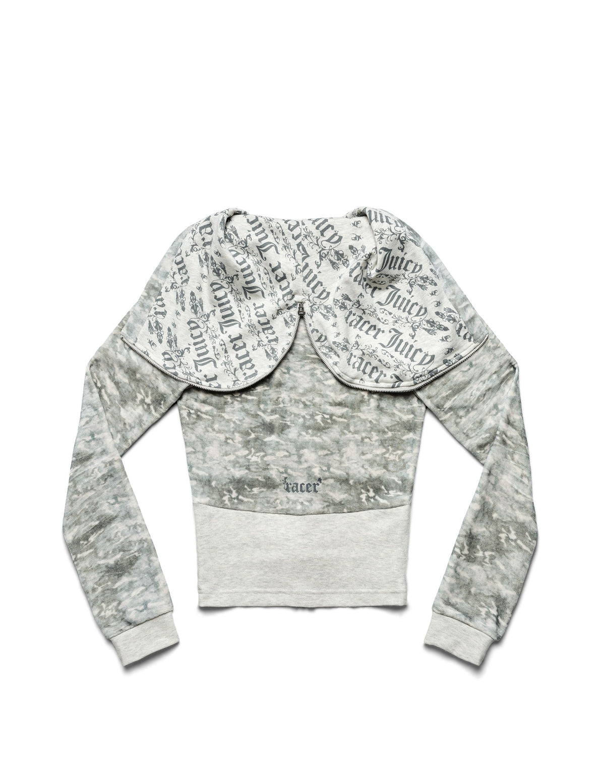 Juicy x Racer Camo Velour Hoodie