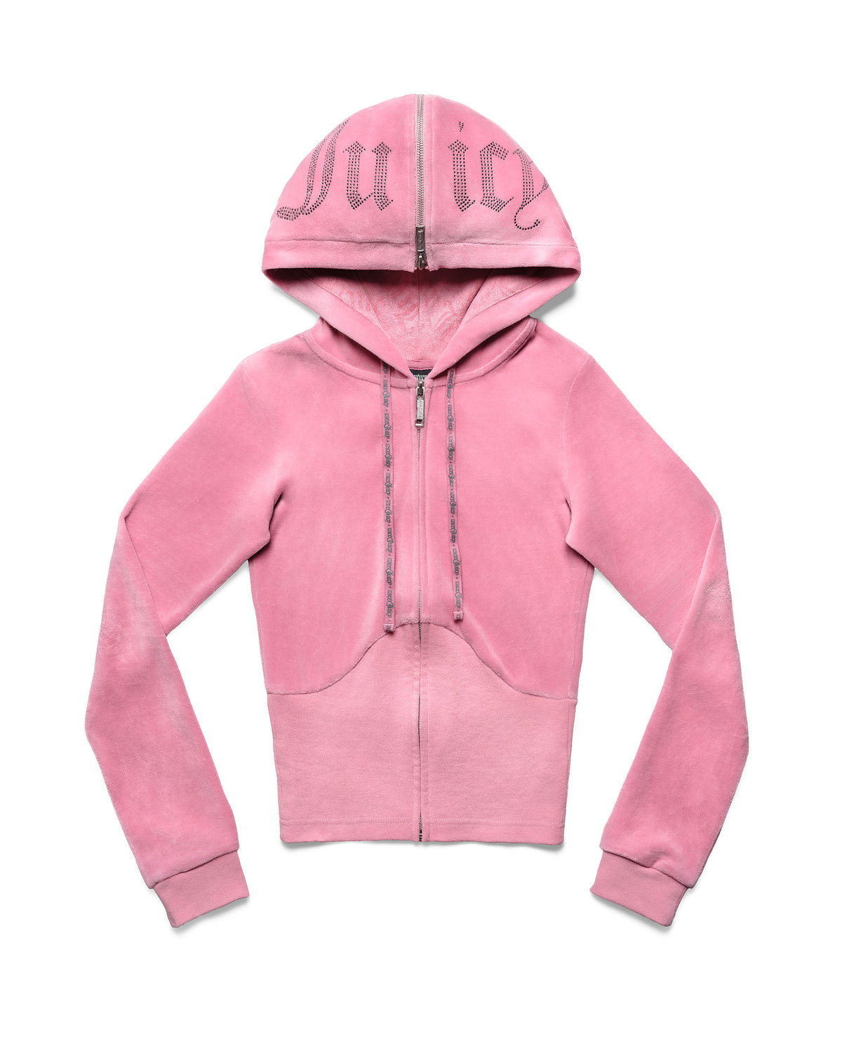 Juicy x Racer Pink Velour Hoodie