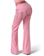 Juicy x Racer Pink Velour Pants