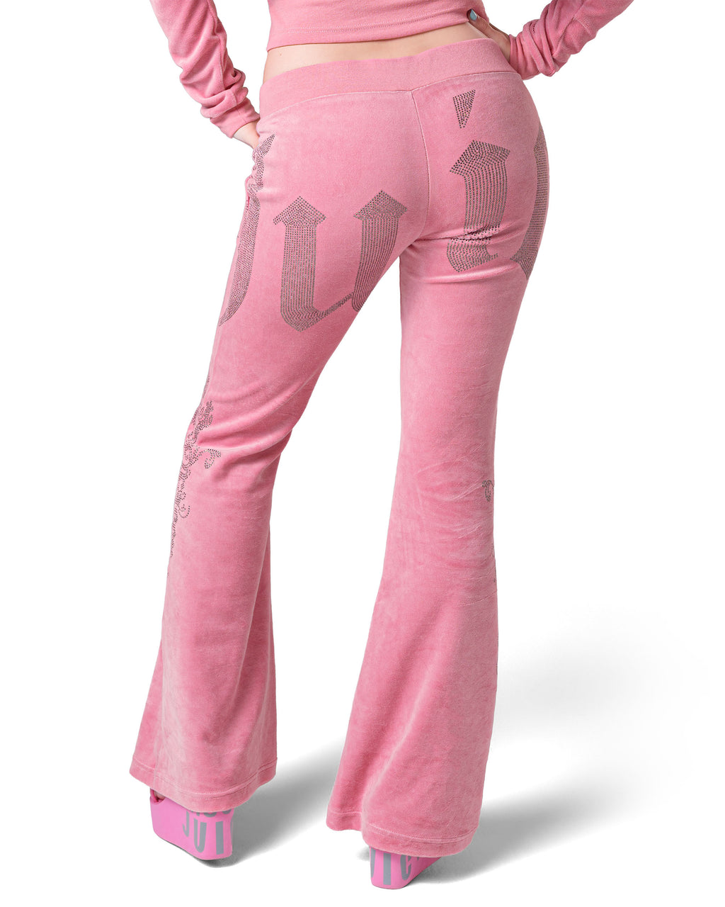 Juicy x Racer Pink Velour Pants