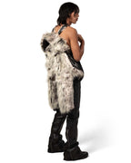 Snow Lynx Fur Bomber