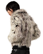 Snow Lynx Fur Bomber