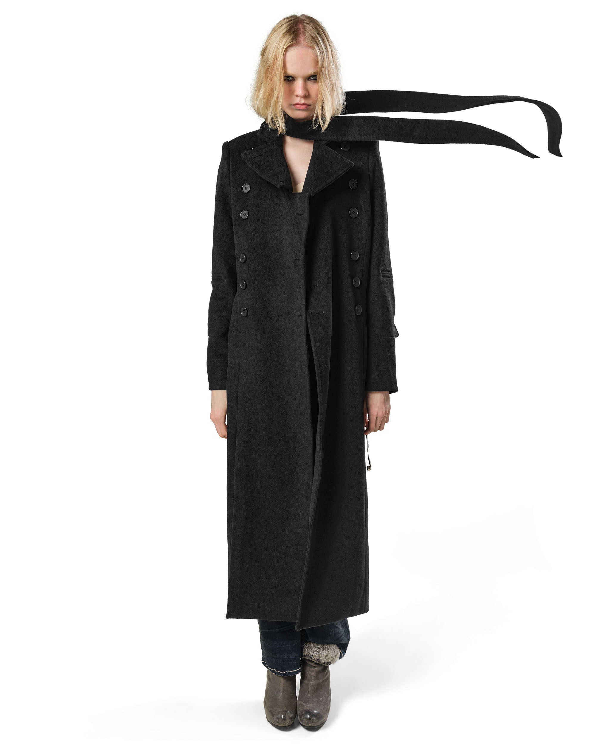 Long Fine Wool Coat