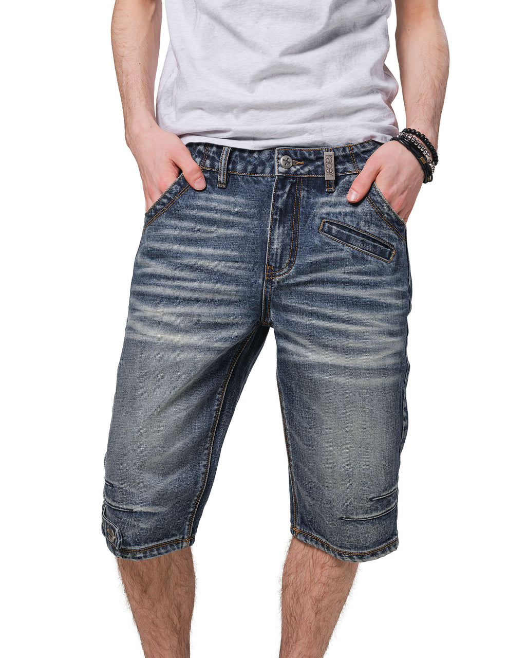 Long Denim Shorts