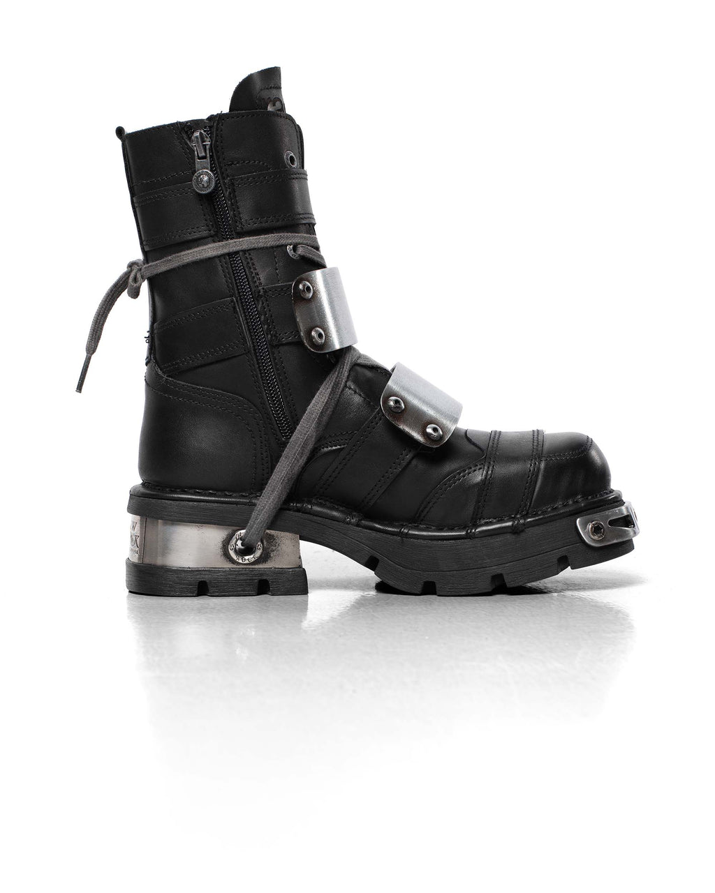 Racer x New Rock Black Boot