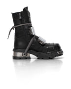 Racer x New Rock Black Boot
