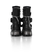 Racer x New Rock Black Boot