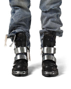 Racer x New Rock Black Boot