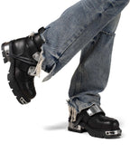 Racer x New Rock Black Boot