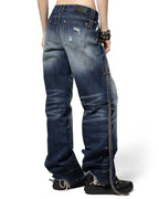 Dark Blue Transformer Track Denim