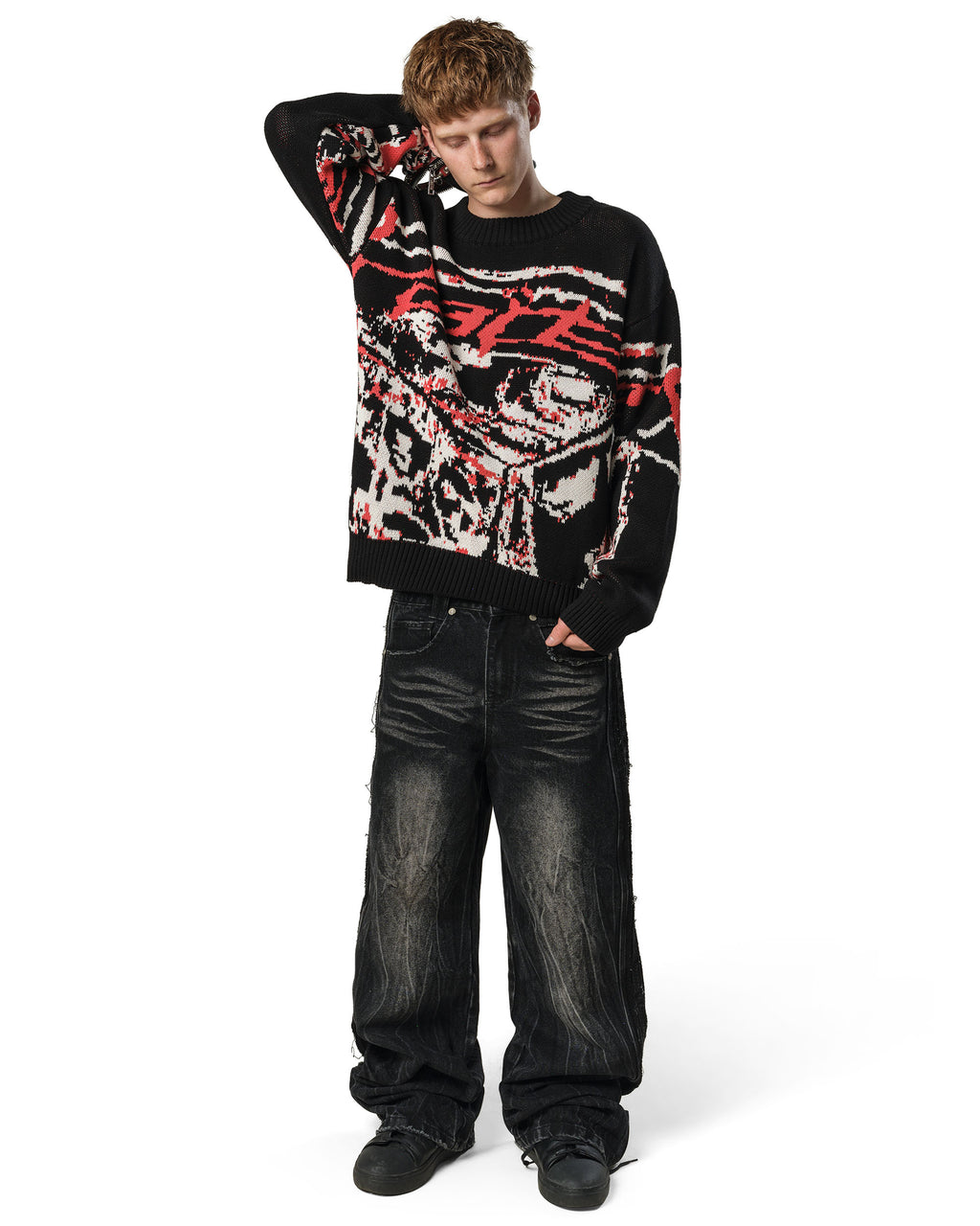 RED Knit Sweater