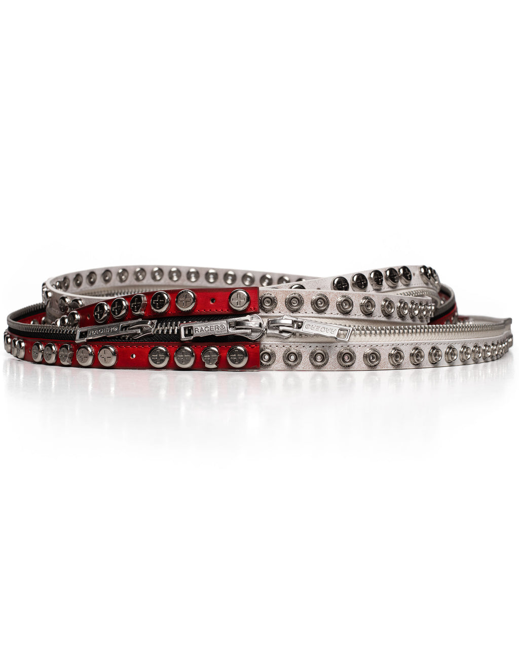 Red Split Button Belt