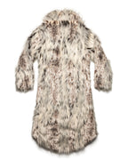 Long Snow Lynx Fur Coat