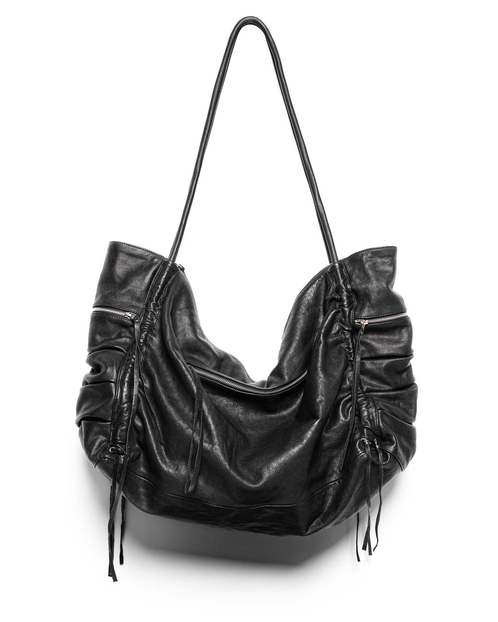 Oversized Carryall Leather Bag