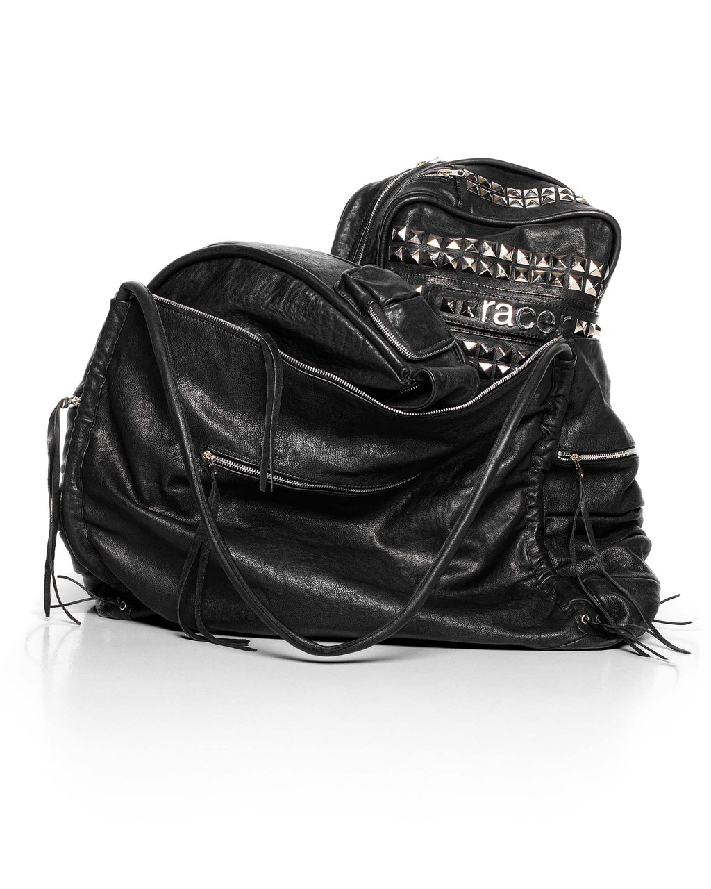 Oversized Carryall Leather Bag