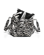 Zebra Studded Leather Bag
