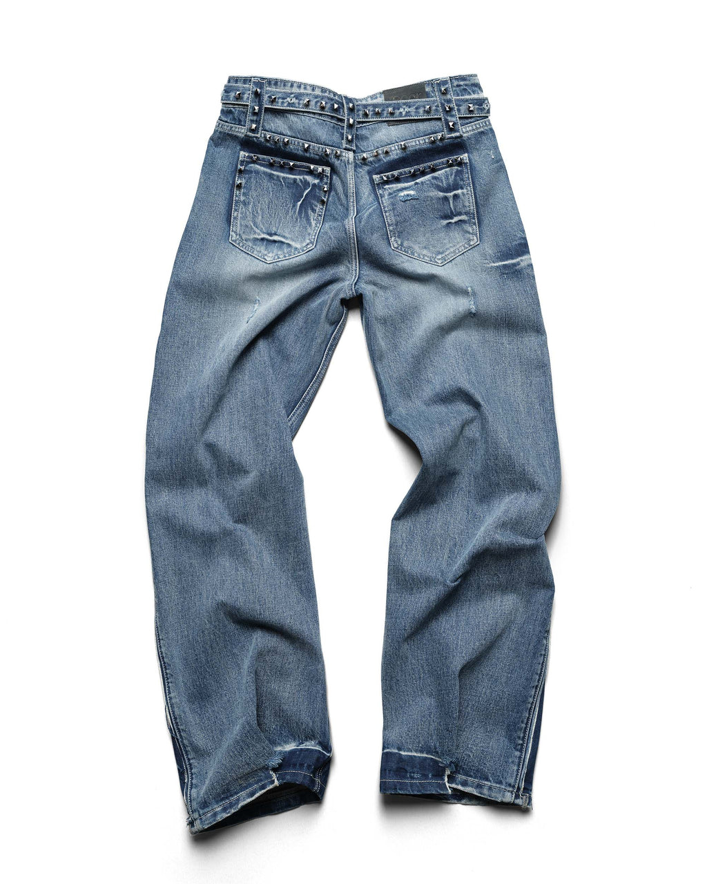 Bleached Studded Denim
