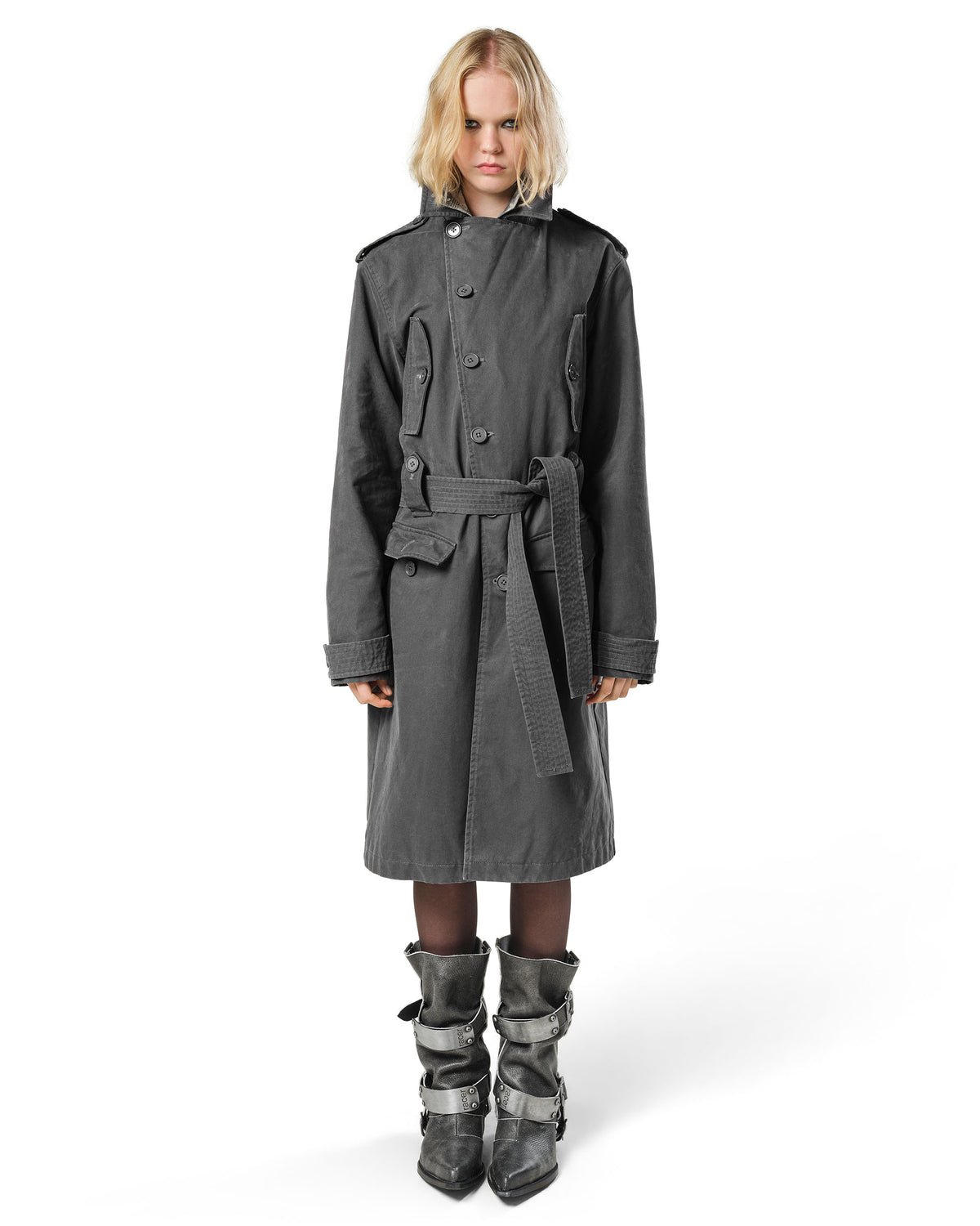 Washed Trench Coat