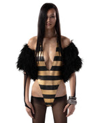 Gold Stripe Bodysuit