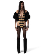 Gold Stripe Bodysuit