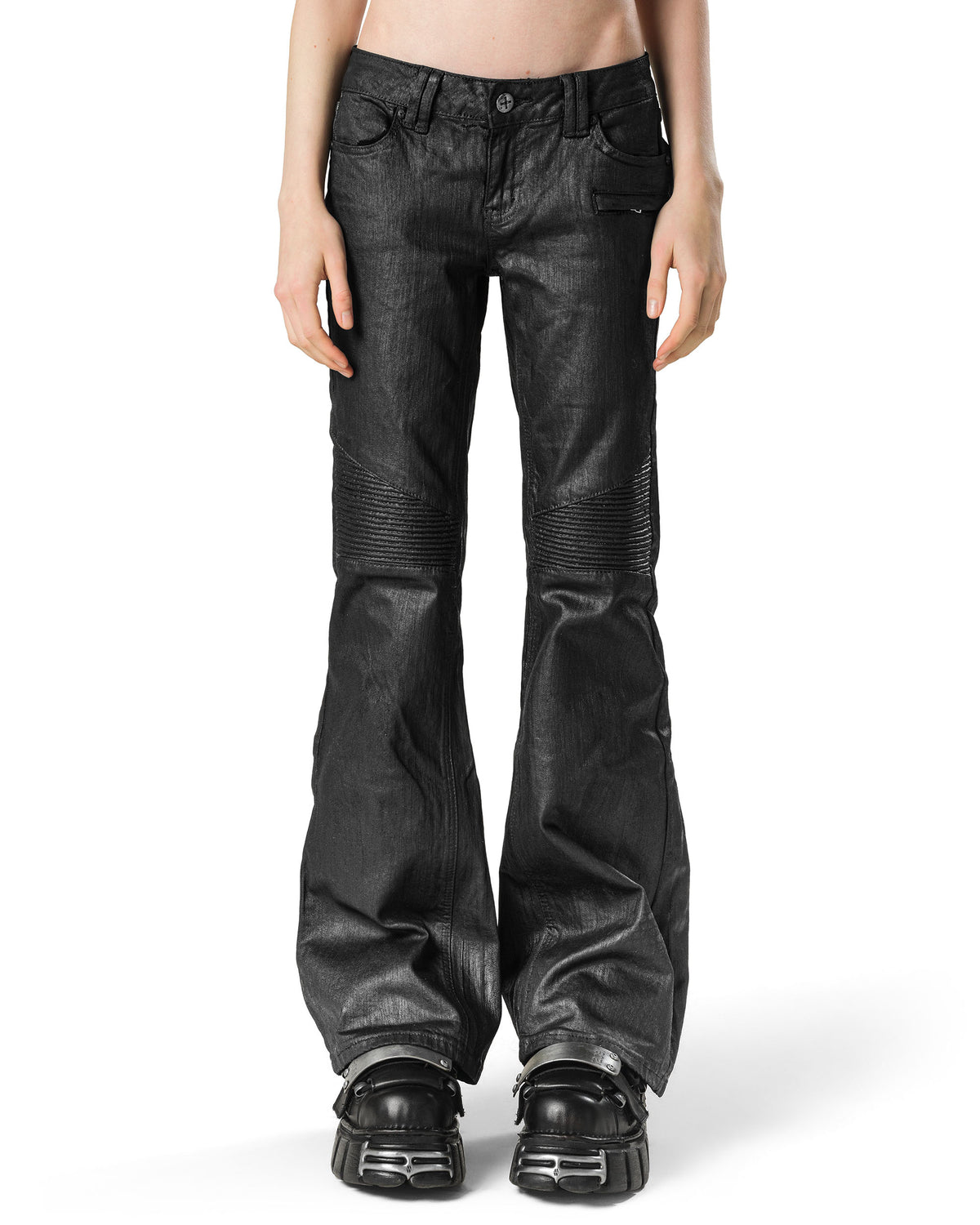 Wax Flared Denim