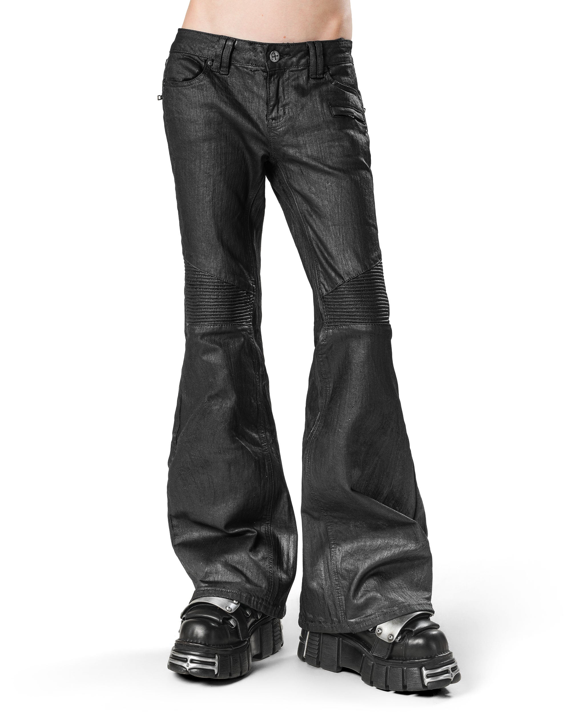 Wax Flared Denim