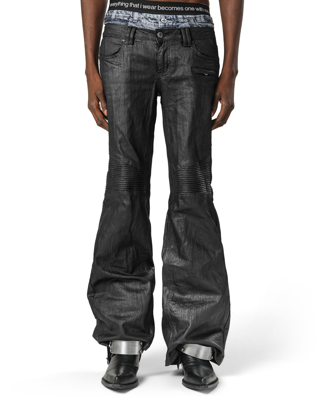 Wax Flared Denim