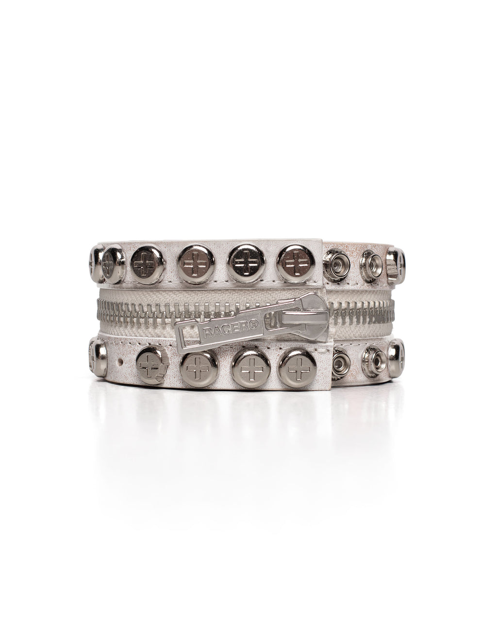 White Split Button Bracelet