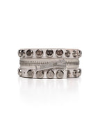White Split Button Bracelet