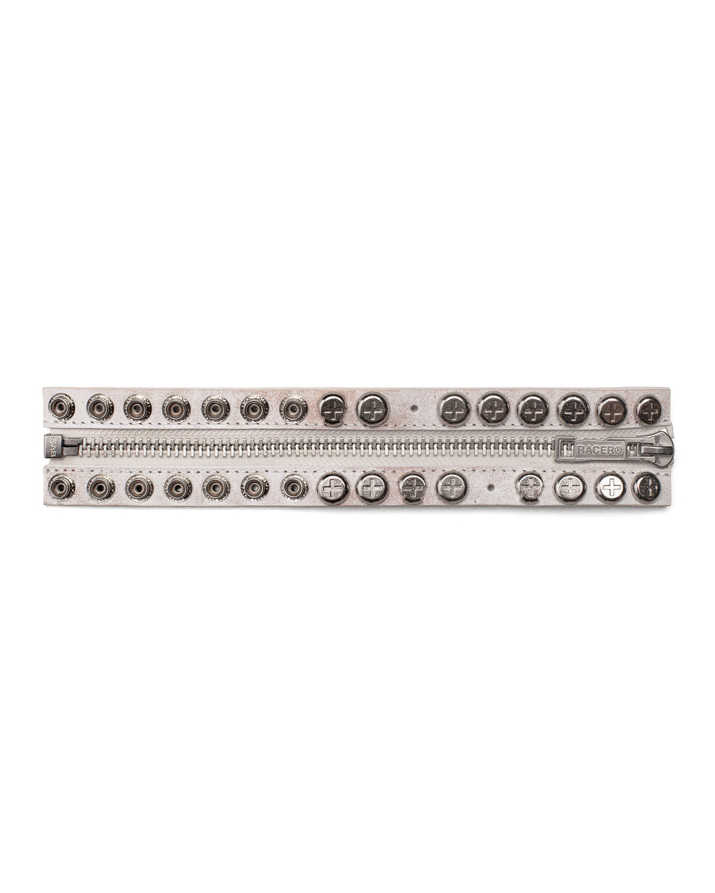 White Split Button Bracelet