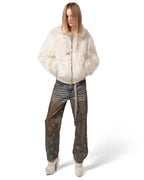 Tundra White Fur Bomber