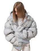 Grey Puffer Jacket X