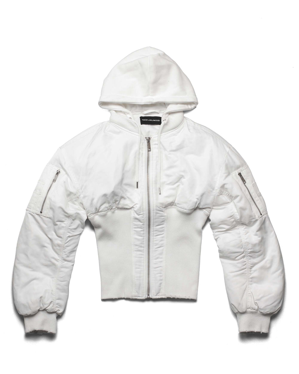 White Fitted Bomber
