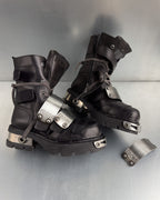 Racer x New Rock Black Boot