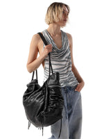 Oversized Carryall Leather Bag