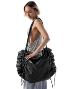 Oversized Carryall Leather Bag