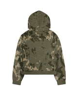 Green Camo Knit Hoodie