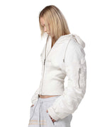 White Fitted Bomber