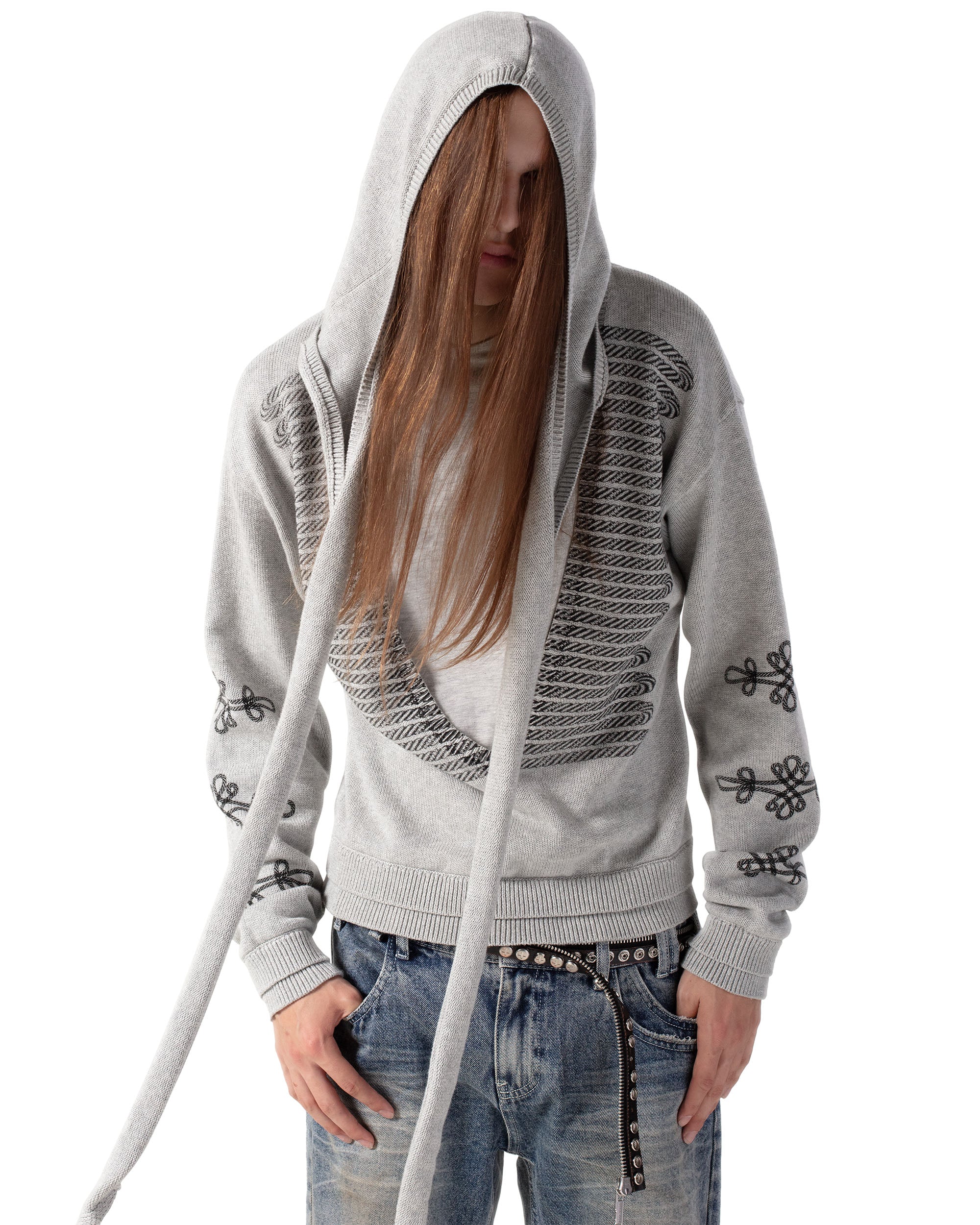 Military V-Neck Sweater