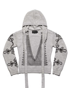 Military V-Neck Sweater