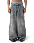 Blue Ultra Wide Jeans