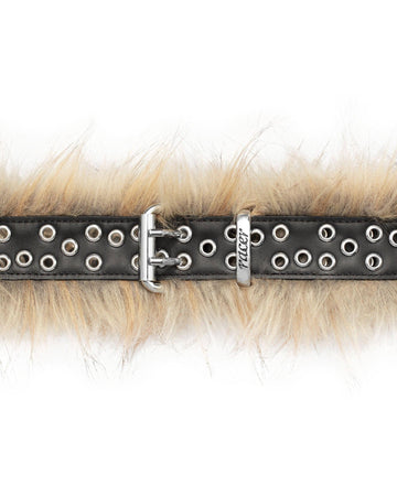 Fur Leather Belt